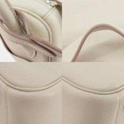Pre Owned Hermes White Taurillon Lindy 26 Handbag