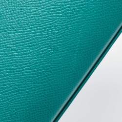 Pre Owned Hermes Malachite Epsom Leather Gold Finish Kelly Sellier 32 Bag