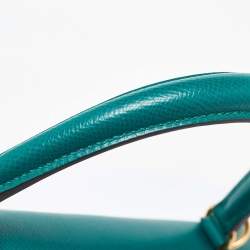 Pre Owned Hermes Malachite Epsom Leather Gold Finish Kelly Sellier 32 Bag