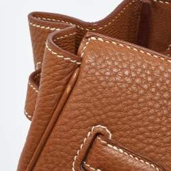 Hermes Gold Clemence Leather Gold Finish Birkin 35 Bag