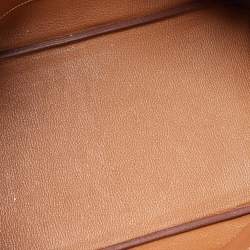 Hermes Gold Clemence Leather Gold Finish Birkin 35 Bag