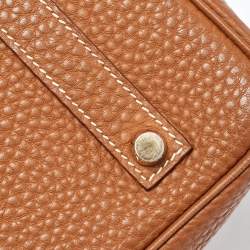 Hermes Gold Clemence Leather Gold Finish Birkin 35 Bag