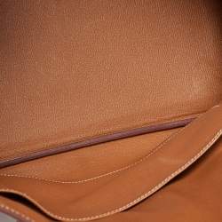 Hermes Gold Clemence Leather Gold Finish Birkin 35 Bag