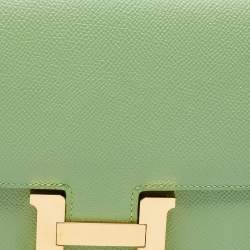 Pre Owned Hermès Pelouse Epsom Leather Gold Finish Constance 18 Bag 