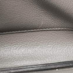 Pre Owned Hermes Mousse Ostrich Palladium Finish Birkin 30 Bag
