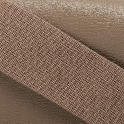 Pre Owned Hermès Etoupe Chevre Mysore Leather Palladium Finish Geta Bag