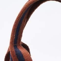 Pre Owned Hermes Brown Canvas Fourre Tout Tote