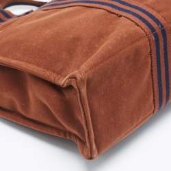 Pre Owned Hermes Brown Canvas Fourre Tout Tote