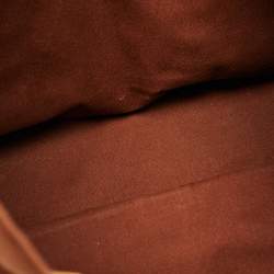 Pre Owned Hermes Brown Canvas Fourre Tout Tote