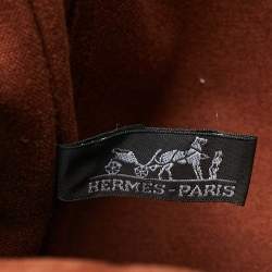 Pre Owned Hermes Brown Canvas Fourre Tout Tote