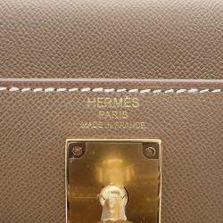 Hermes Étoupe Madame Leather Kelly Elan Shoulder Bag