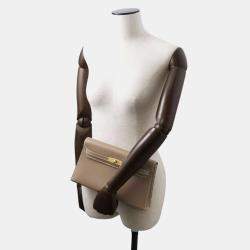 Hermes Étoupe Madame Leather Kelly Elan Shoulder Bag