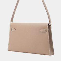 Hermes Étoupe Madame Leather Kelly Elan Shoulder Bag