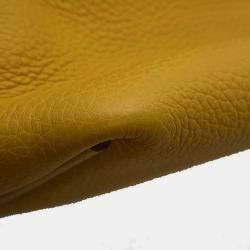 Hermes Van Quatre Jaune Ambre Taurillon Clemence Swift Leather 29 Top Handle Bag