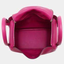 Pre Owned Hermes Rose Purple Evercolor 30 Lindy Shoulder Bags