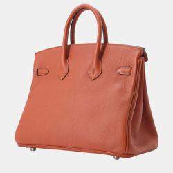 Hermes Verso Cuivre/Blue Royale Taurillon Nobillo 25 Birkin Tote Bag