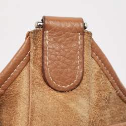 Pre Owned Hermes Gold Taurillon Clemence Leather Evelyne III PM Bag