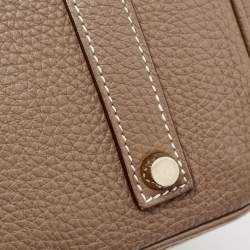 Hermes Etoupe Togo Leather Gold Finish Birkin 35 Bag