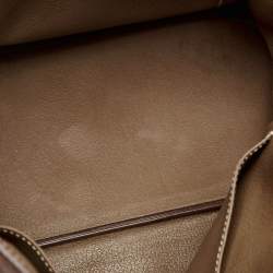 Hermes Etoupe Togo Leather Gold Finish Birkin 35 Bag