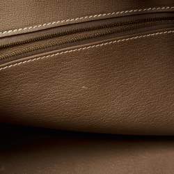 Hermes Etoupe Togo Leather Gold Finish Birkin 35 Bag