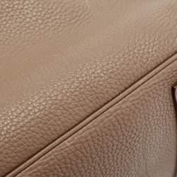 Hermes Etoupe Togo Leather Gold Finish Birkin 35 Bag