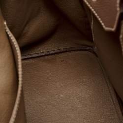 Hermes Etoupe Togo Leather Gold Finish Birkin 35 Bag