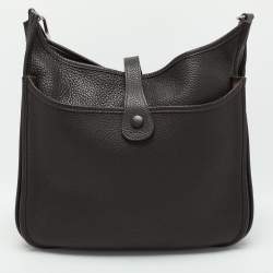 Hermes Brown Leather Evelyne III GM Bag