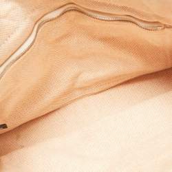 Hermes Peach Canvas Fourre Tout PM Bag