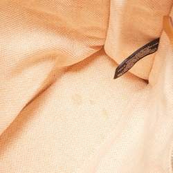 Hermes Peach Canvas Fourre Tout PM Bag