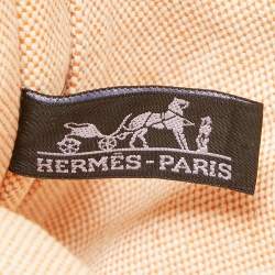 Hermes Peach Canvas Fourre Tout PM Bag