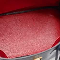 Hermes Navy Blue Epsom Leather Gold Finish HAC Birkin 32 Bag