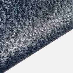 Hermes Navy Blue Epsom Leather Gold Finish HAC Birkin 32 Bag