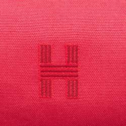 Pre Owned Hermes Hibiscus Toile H Canvas Small Bride-a-Brac Pouch