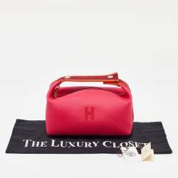 Pre Owned Hermes Hibiscus Toile H Canvas Small Bride-a-Brac Pouch