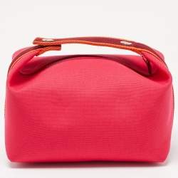 Pre Owned Hermès Hibiscus Toile H Canvas Large Bride-a-Brac Pouch