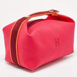 Pre Owned Hermès Hibiscus Toile H Canvas Large Bride-a-Brac Pouch