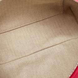 Pre Owned Hermès Hibiscus Toile H Canvas Large Bride-a-Brac Pouch