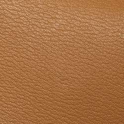 Pre Owned Hermès Caramel Chevre Mysore Leather Palladium Finish Geta Bag