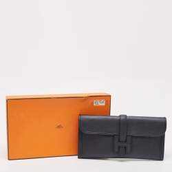 Hermes Bleu Indigo Swift Leather Elan Jige 29 Clutch