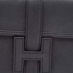 Hermes Bleu Indigo Swift Leather Elan Jige 29 Clutch