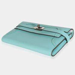 Hermes Bleu Atoll Swift Ghillies Kelly Longue Wallet PHW