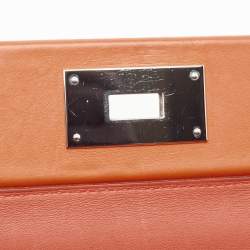 Hermes Terre Battue/Rose Azalee Taurillon Maurice and Swift Leather Palladium Finish 24/24 29 Bag