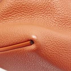 Hermes Terre Battue/Rose Azalee Taurillon Maurice and Swift Leather Palladium Finish 24/24 29 Bag