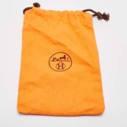 Hermes Saffron Ostrich Gold Finish Birkin 35 Bag