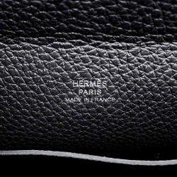 Hermes Black Togo Leather Videpoches Shoulder Bag