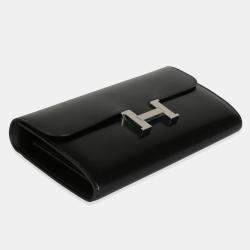 Hermes Black Box Rock Constance On The Go Wallet PHW