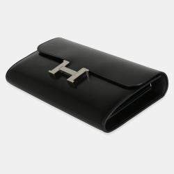 Hermes Black Box Rock Constance On The Go Wallet PHW