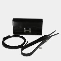 Hermes Black Box Rock Constance On The Go Wallet PHW