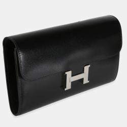 Hermes Black Box Rock Constance On The Go Wallet PHW