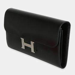 Hermes Black Box Rock Constance On The Go Wallet PHW